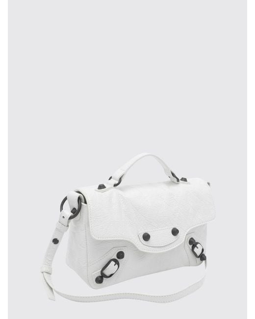 Balenciaga Natural Le City Nano Arena Leather Bag