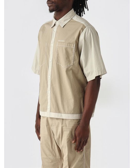 DSquared² Natural Stretch Cotton Shirt for men