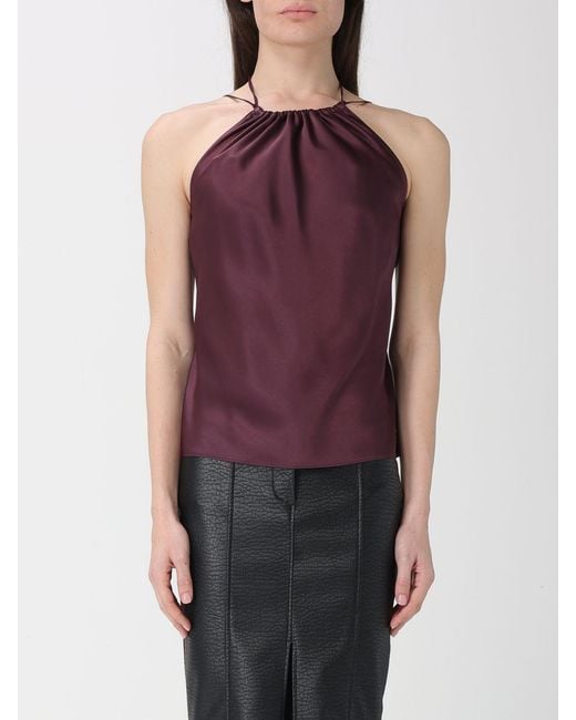 Pinko Purple Satin Top