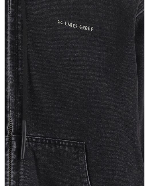 44 Label Group Black Sweatshirt for men