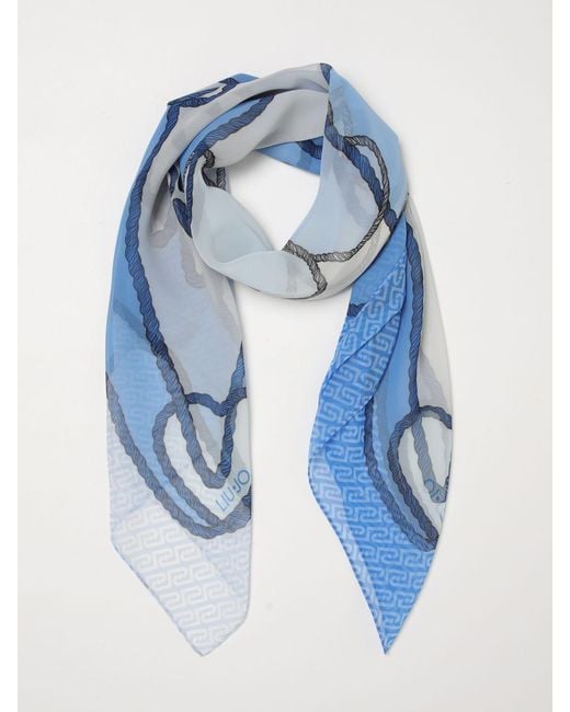 Liu Jo Blue Printed Foulard