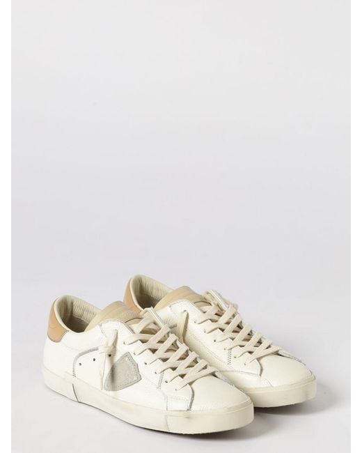 Philippe Model Natural Prsx Leather Sneakers for men