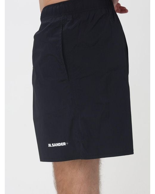 Jil Sander Blue Stretch Polyester Swimsuit for men