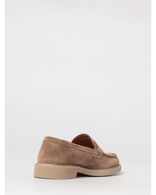 Doucal's Brown Suede Loafers for men