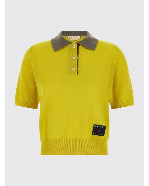 Marni Blue Knitted Polo