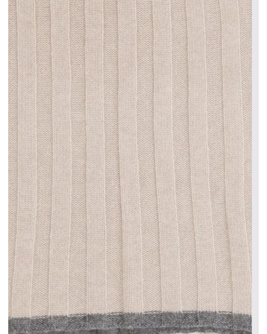 Brunello Cucinelli Natural Scarf for men