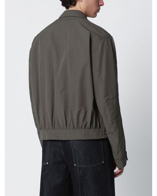 Dries Van Noten Gray Polyester Shirt Jacket for men