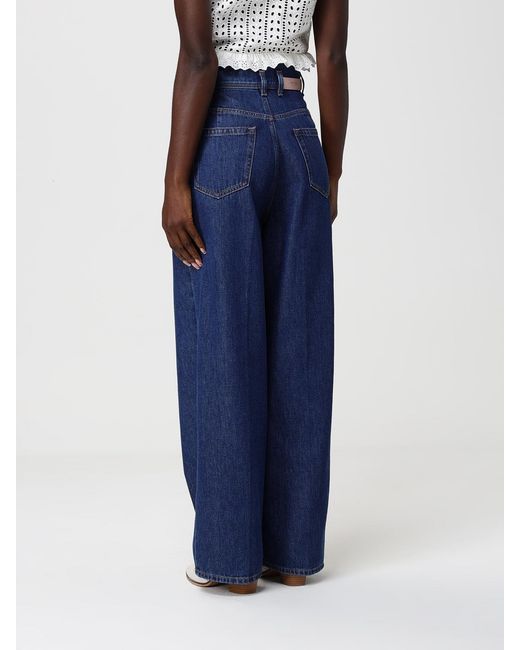 Jeans Palazzo De Denim Alberta Ferretti de color Blue