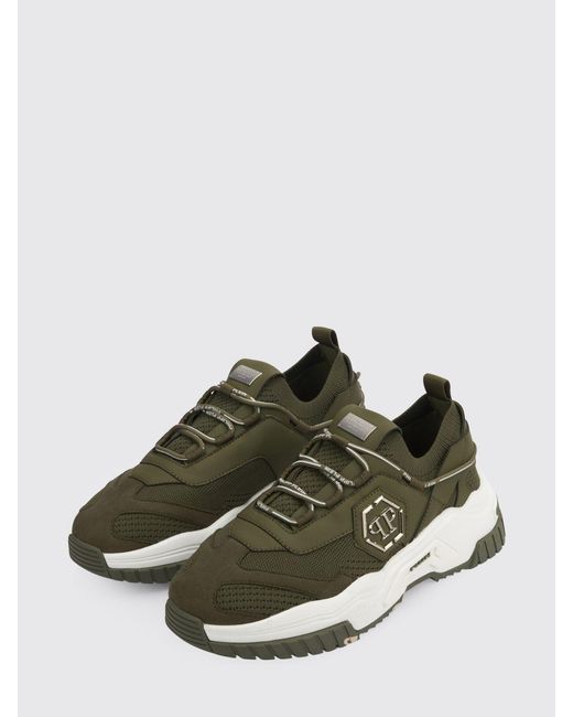 Philipp Plein Green Low-Top Sneakers for men