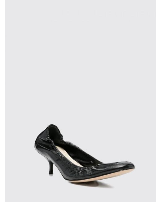 Phoebe Philo White Pucker Leather Pumps