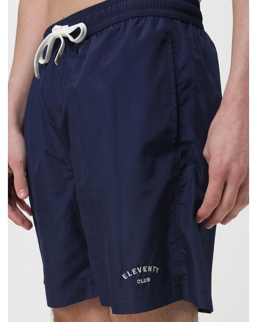 Eleventy Blue Polyester Swimsuit for men