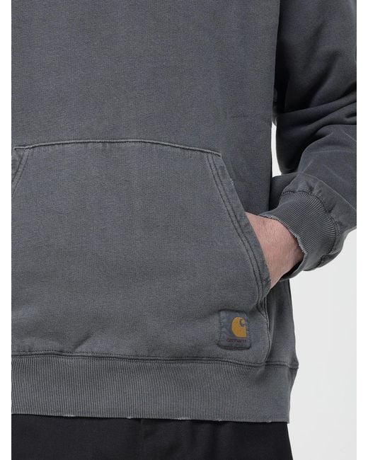 Carhartt Gray Cotton Crewneck Sweatshirt for men