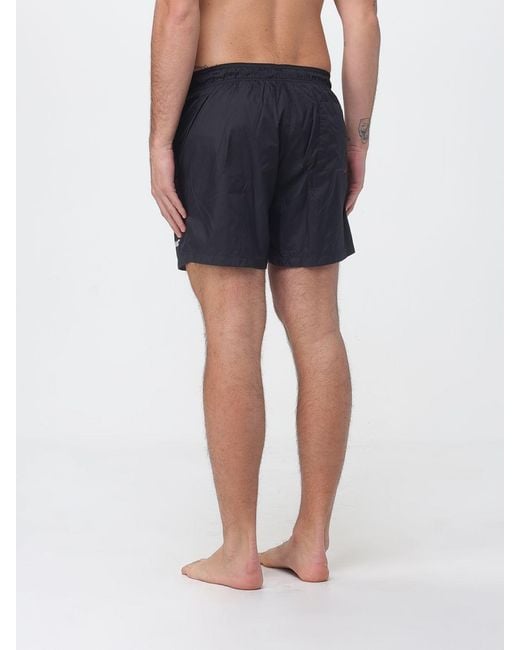 HUGO Blue Polyester Boxer Swim Trunks for men
