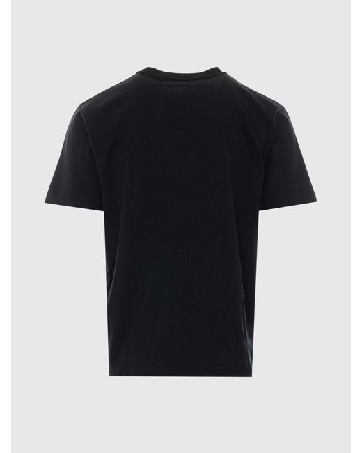Off-White c/o Virgil Abloh Black Crewneck Cotton T-Shirt With Contrast Arrow Logo for men