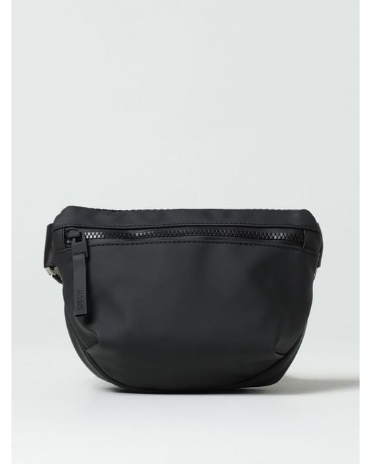 Rains Black Belt Bag for men