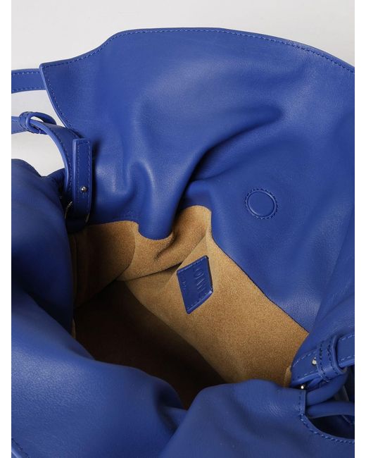 Loewe Blue Leather Flamenco Clutch
