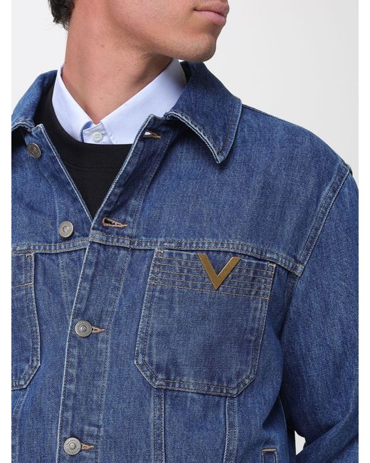 Valentino Blue Vlogo Jacket for men