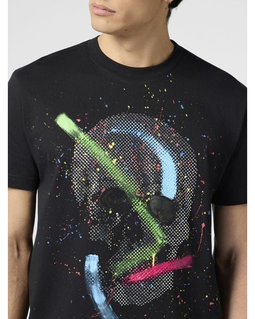 Philipp Plein Black T-Shirt for men