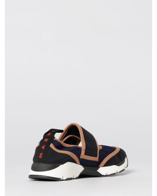 Marni White Neoprene Running Sneakers