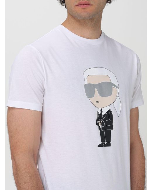 Karl Lagerfeld White T-shirt for men