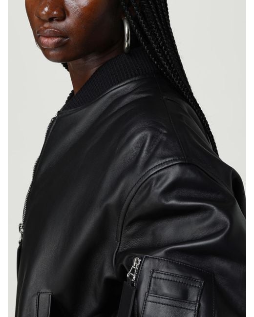 The Attico Black Jacke Damen