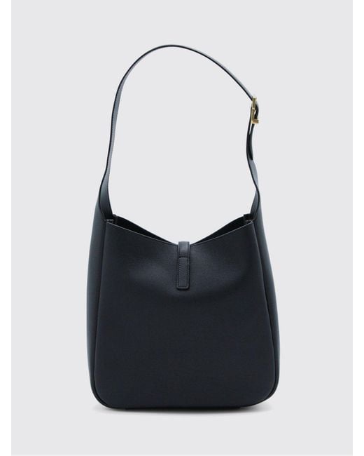 Saint Laurent Blue Le 5 À 7 Leather Bag