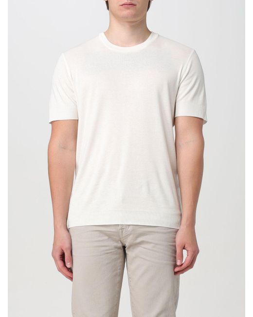 T-shirt in jersey di cotone di Tom Ford in White da Uomo