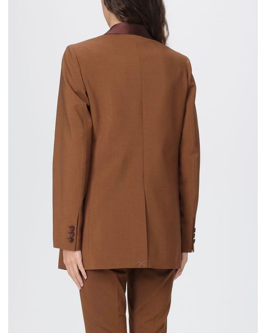 Fendi Brown Single-Breasted Wool And Mohair Blazer