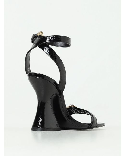 Versace Black Heeled Sandals