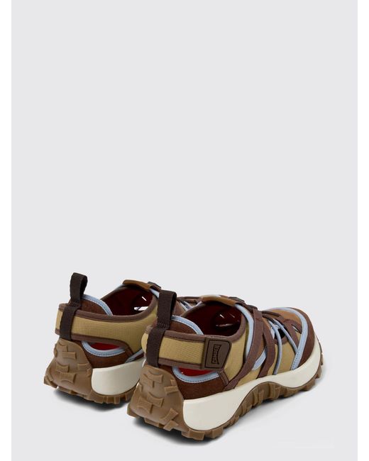 Camper White Drift Trail Recycled Polyester And Suede Sneakers for men