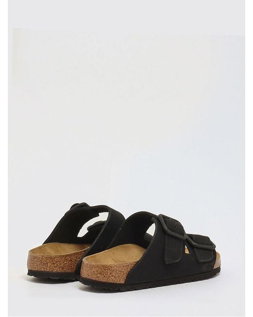 Birkenstock White Arizona Wire Buckle Sandals for men