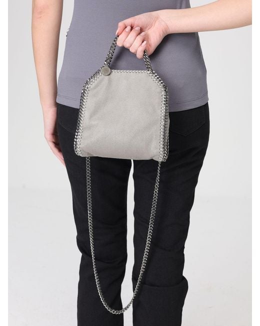 Stella McCartney Gray Micro Tote Bag Falabella