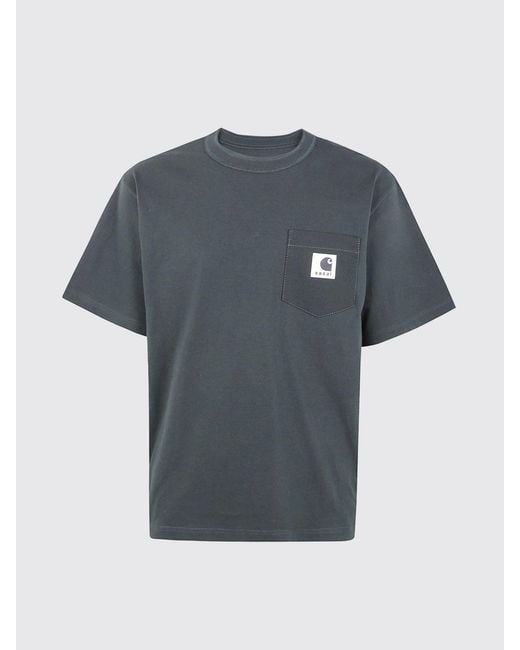 SACAI X CARHARTT WIP Blue T-Shirt for men