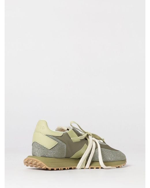 GHOUD VENICE Green Rush Glitter Fabric And Nylon Sneakers