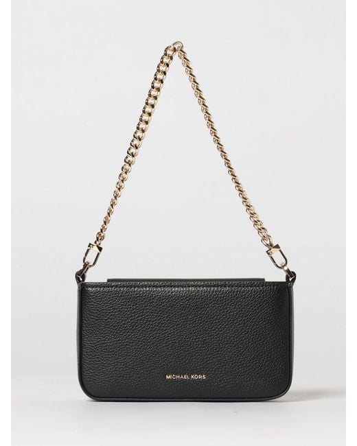 Michael Kors Black Bryant Small Grained Leather Pouch