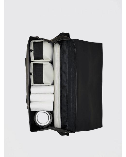 Rains Gray Msn Waterproof Pu Backpack for men