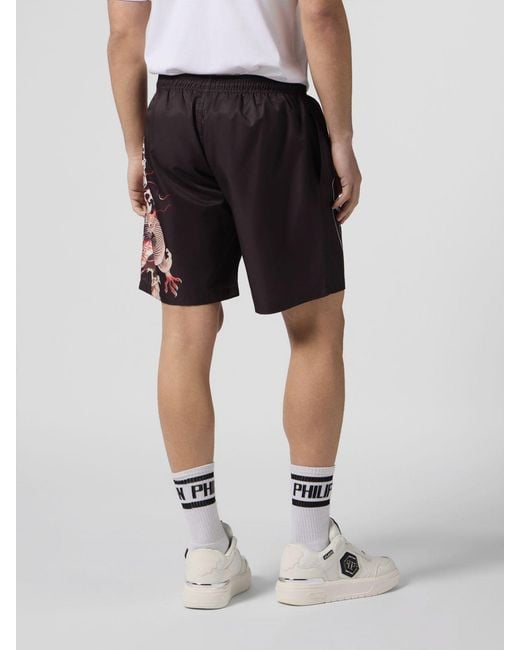 Philipp Plein Black Shorts for men
