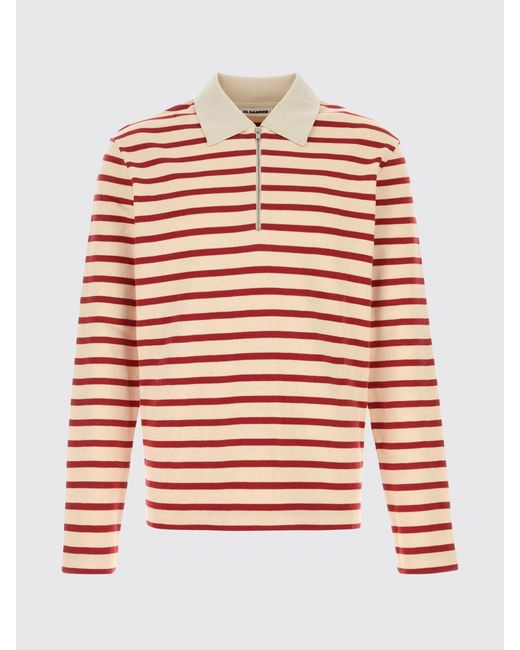 Jil Sander Red Polo Shirt for men