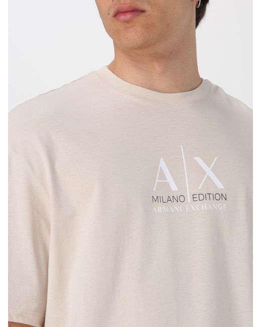 Armani Exchange T-shirt in Natural für Herren