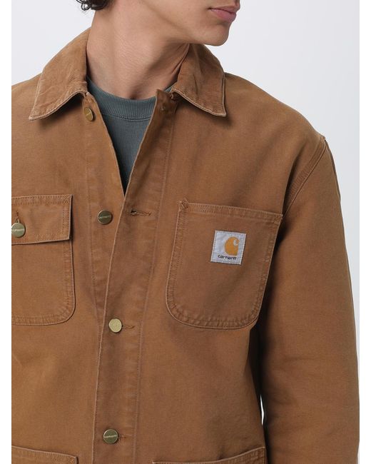 Carhartt Blue Organic Cotton Shirt Jacket for men