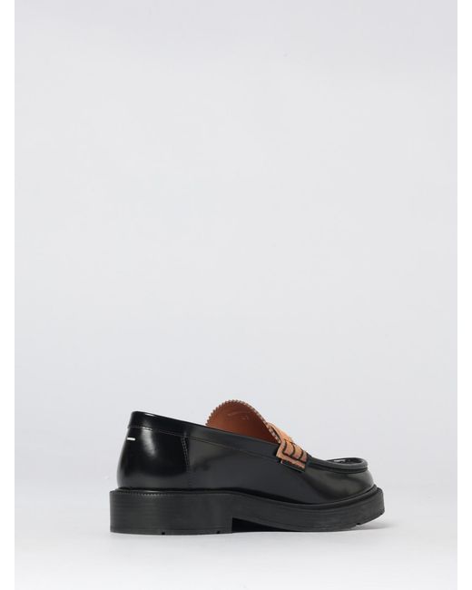 Maison Margiela White Brushed Leather Loafers for men