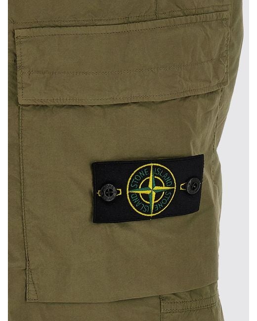 Stone Island Green Cargo Pants for men