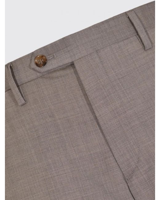 Briglia 1949 Gray Slim Fit Tailored Trousers for men