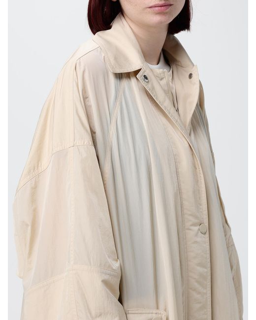 Sportmax Natural Gatto Technical Fabric Raincoat