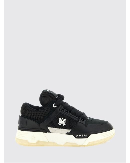 Amiri Black Ma-1 Leather And Mesh Sneakers for men