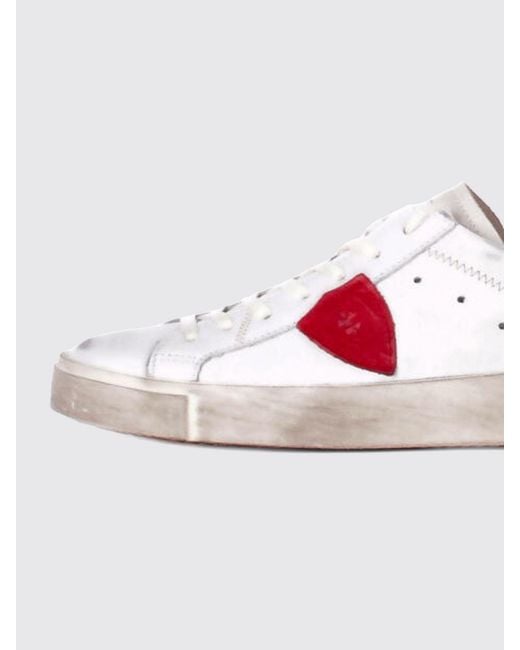 Philippe Model White Prsx Used Leather Sneakers for men