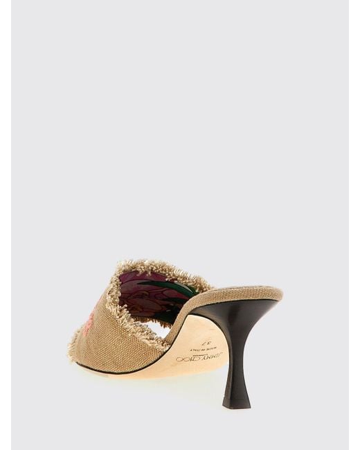 Jimmy Choo Natural Flat Sandals