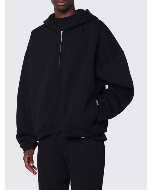 Represent Blue Cotton Hoodie for men