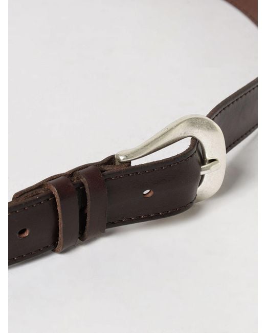 Orciani White Leather Belt