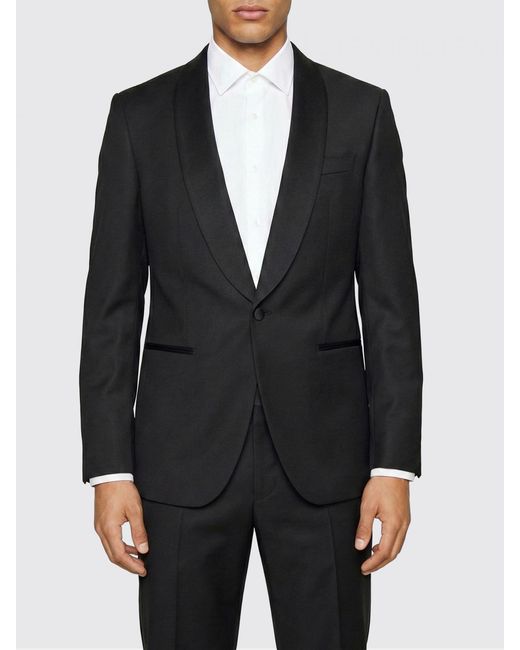 Boss Black Single-Breasted Virgin Wool Blazer for men